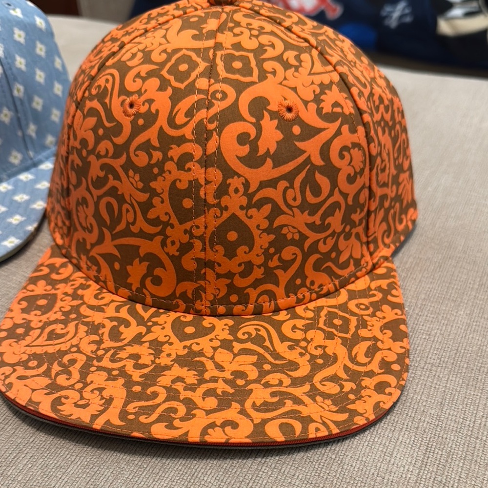 Orange and Brown Patterned Cap